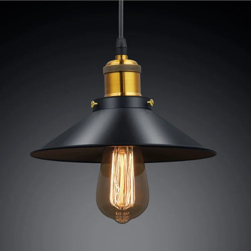 Moderner LED-Kronleuchter aus Metall mit Vintage-Pendelleuchte - vue 9 sur 13