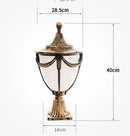 lampe de pelouse en aluminium pour jardin et couloir extérieur