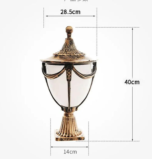 lampe de pelouse en aluminium pour jardin et couloir extérieur - vue 8 sur 7