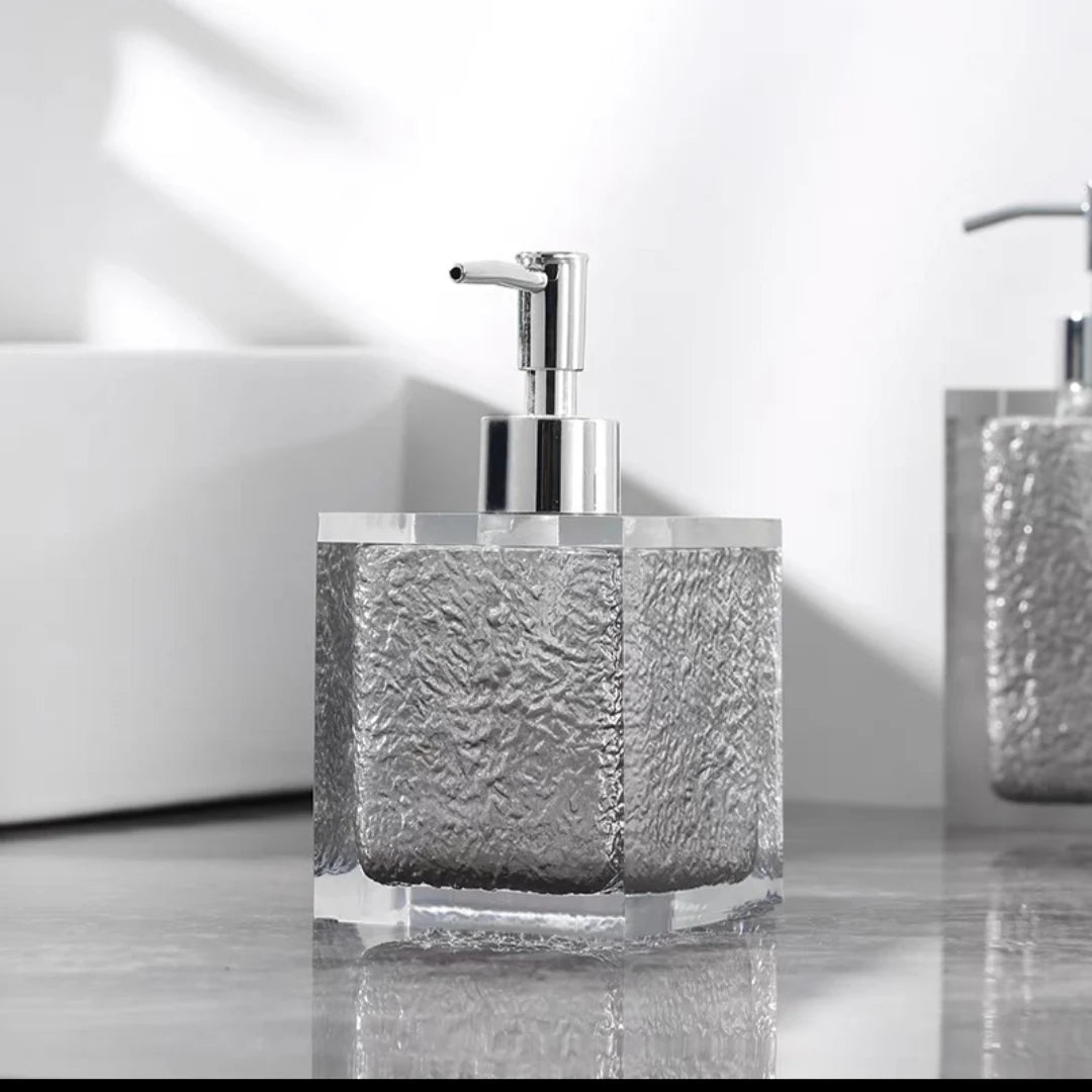 distributeur de désinfectant mains résine rechargeable portable savon lotion - vue 4 sur 16