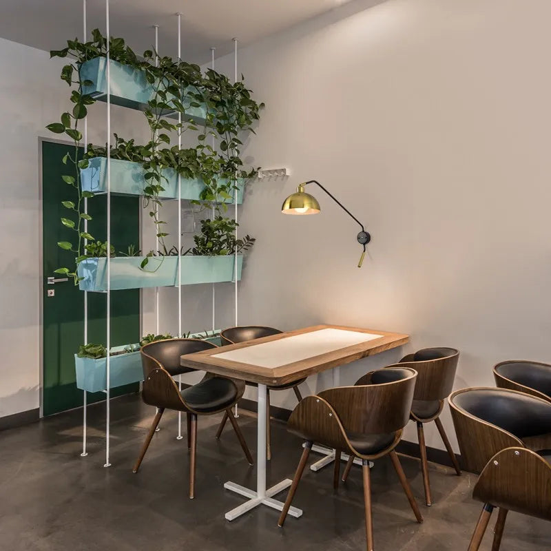 Nordische Wandleuchte im Industrie-Design mit schwenkbarem Arm - vue 3 sur 10