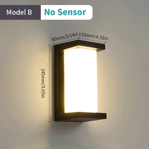 LED-Außenwandleuchte mit automatischem Bewegungssensor - vue 12 sur 20