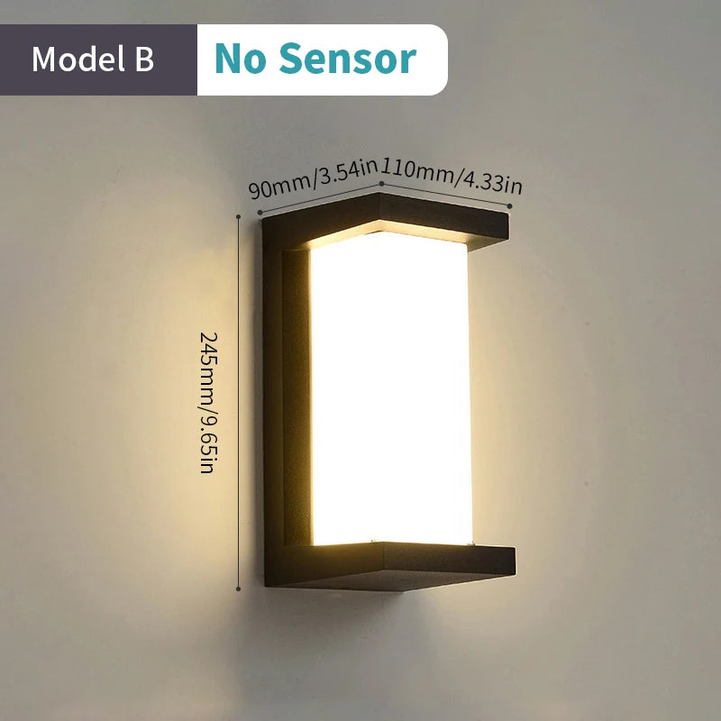 LED-Außenwandleuchte mit automatischem Bewegungssensor - vue 11 sur 20