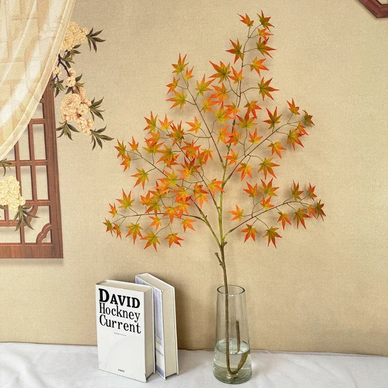 plantes artificielles feuilles d'érable décoratives pour intérieur automnal - vue 8 sur 8