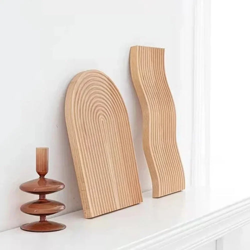 plateau décoratif en bois pour servir collations et desserts