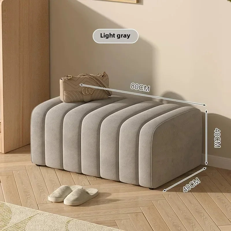 banc à chaussures design moderne avec repose pieds doux et confortable - vue 9 sur 26