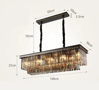 lustre en cristal design créatif pour décoration intérieure