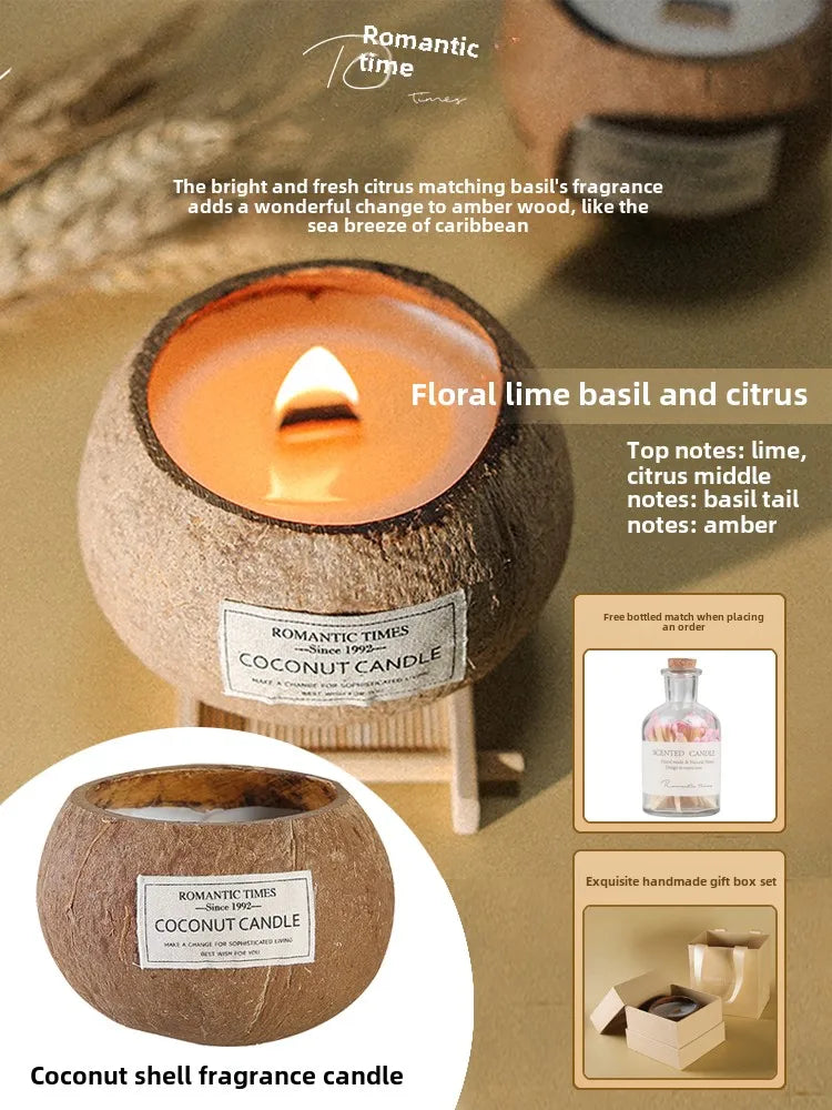 coffret cadeau bougie parfumée noix de coco souvenir de noël - vue 10 sur 20