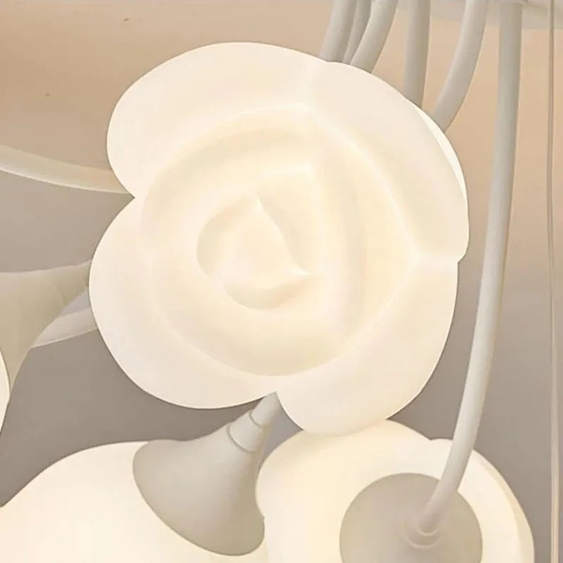 plafonnier moderne à fleurs simple style rétro jardin américain - vue 7 sur 12