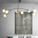 Nordischer Kronleuchter minimalistisches modernes Design mit eleganter Molekularstruktur