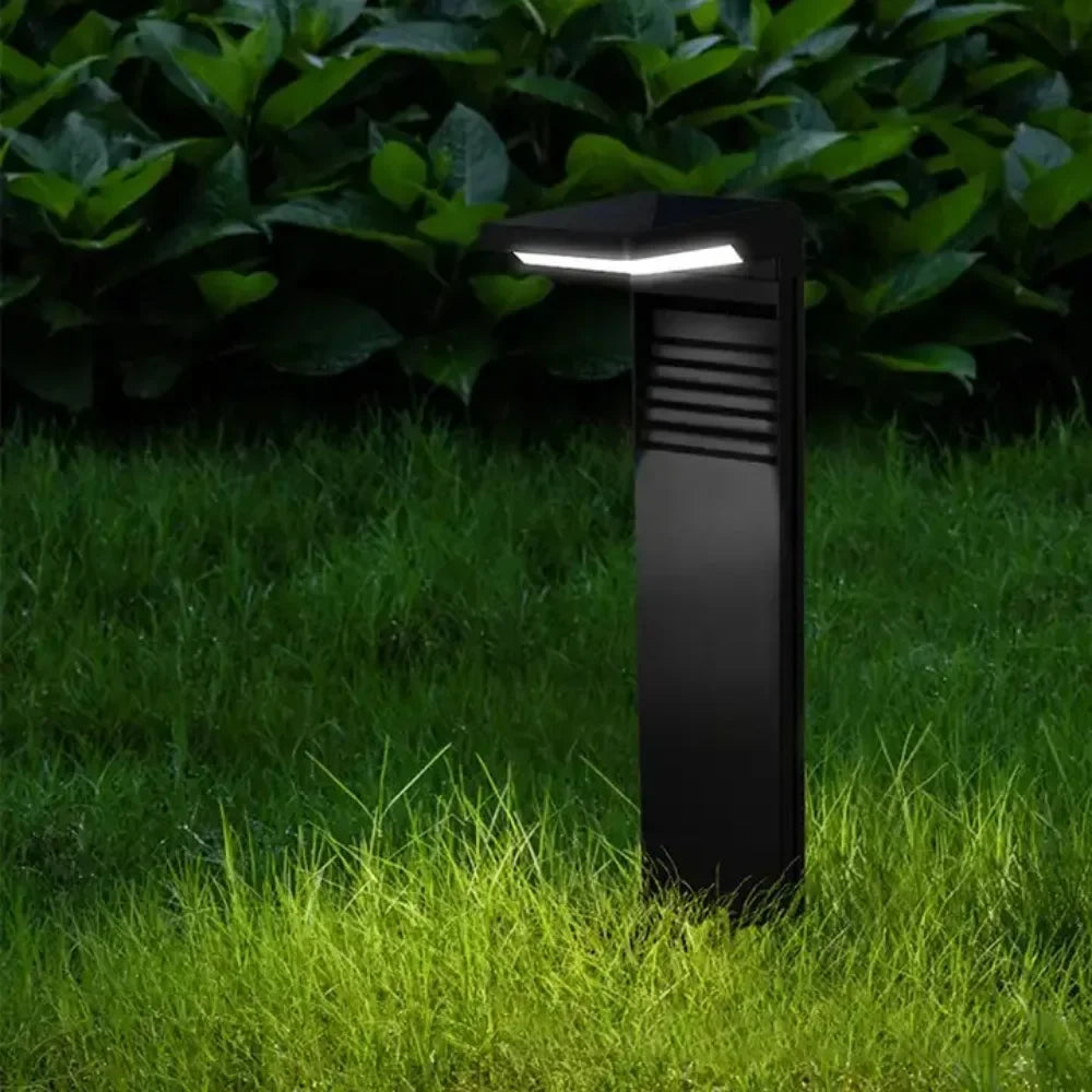 lampadaire solaire moderne pour jardin et cour décorative - vue 6 sur 6