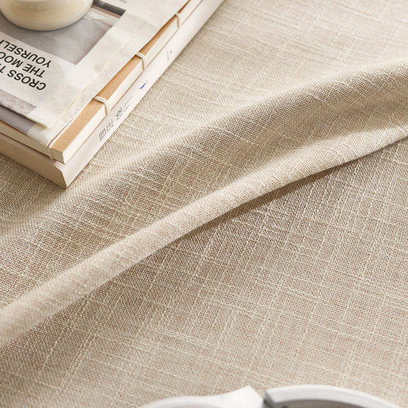 Nappe table japonaise unie polyester lavable élégante maison