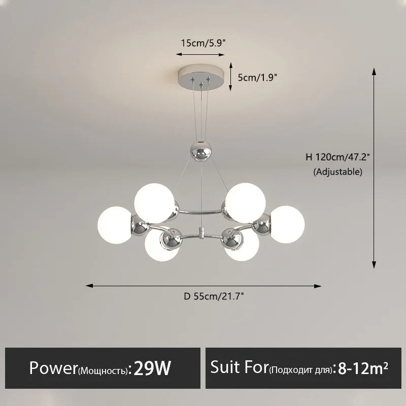Moderne LED-Pendelleuchte für elegante Innendekoration - vue 9 sur 22