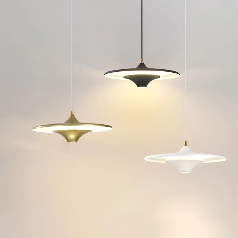 suspension led modernes simples et créatives nordiques - vue 2 sur 14