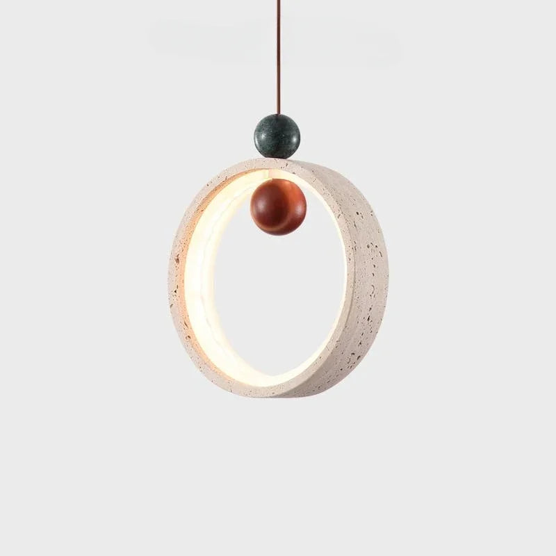 suspension à led en pierre naturelle pour intérieur moderne - vue 7 sur 7