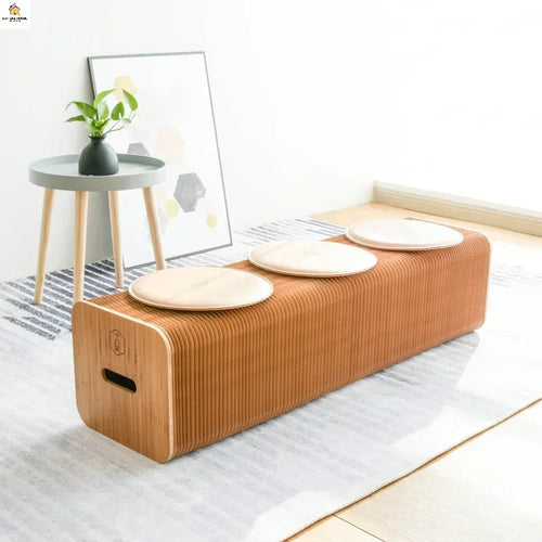 Creative and Environmentally Friendly Folding Retractable Low Stool, Fashionable Bench, Home and Restaurant, Paper Folding Chair - vue 2 sur 22