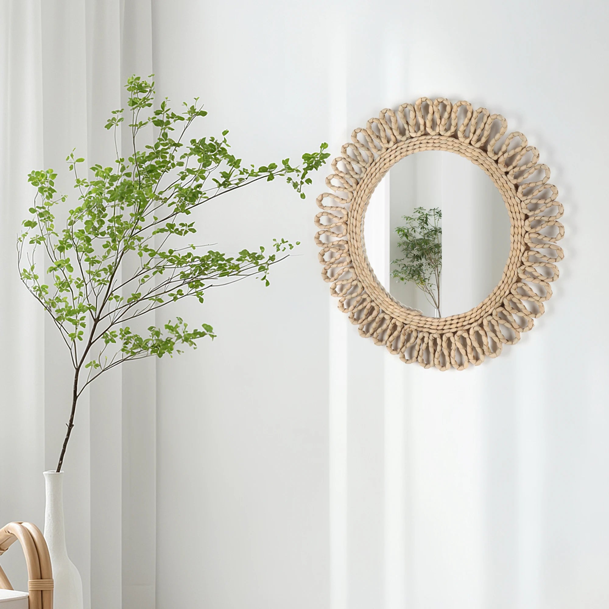 miroir mural bohème décoratif style homestay pour décoration intérieure - vue 5 sur 7