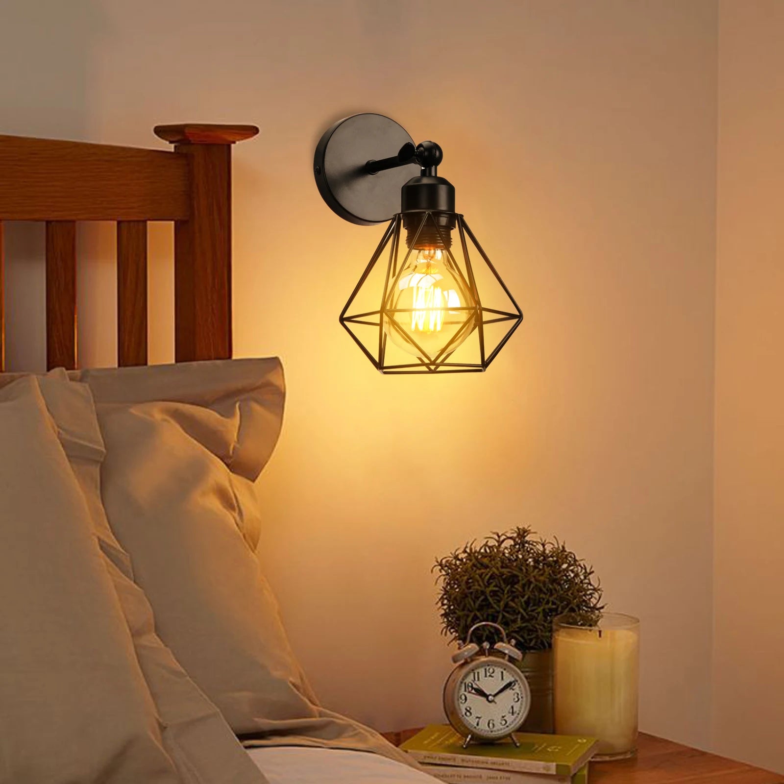 Applique murale industrielle Vintage avec abat-jour - vue 5 sur 9