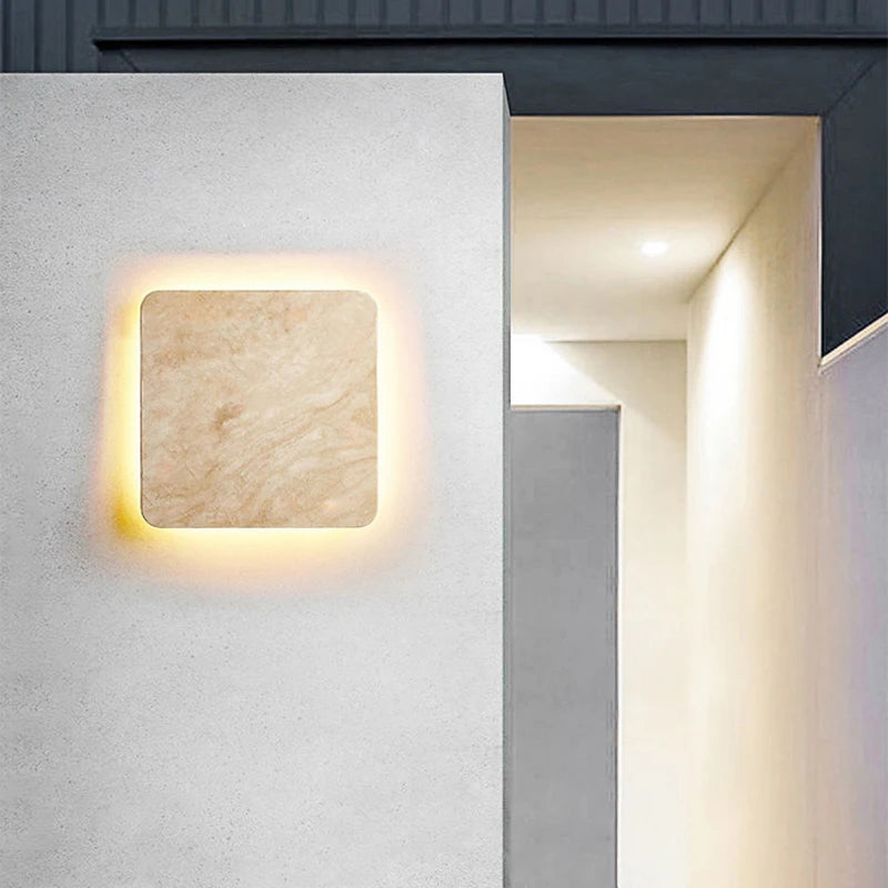 Applique murale led étanche carré décoratif pour villa - vue 3 sur 7