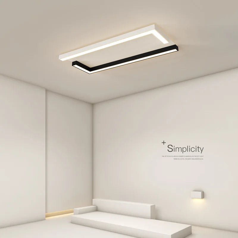 Moderner minimalistischer Deckenleuchte für ein elegantes kreatives Interieur - vue 3 sur 12