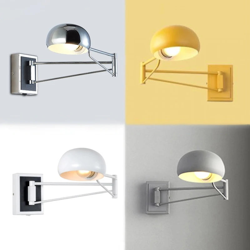 applique murale led moderne pliable rétractable avec interrupteur - vue 4 sur 10