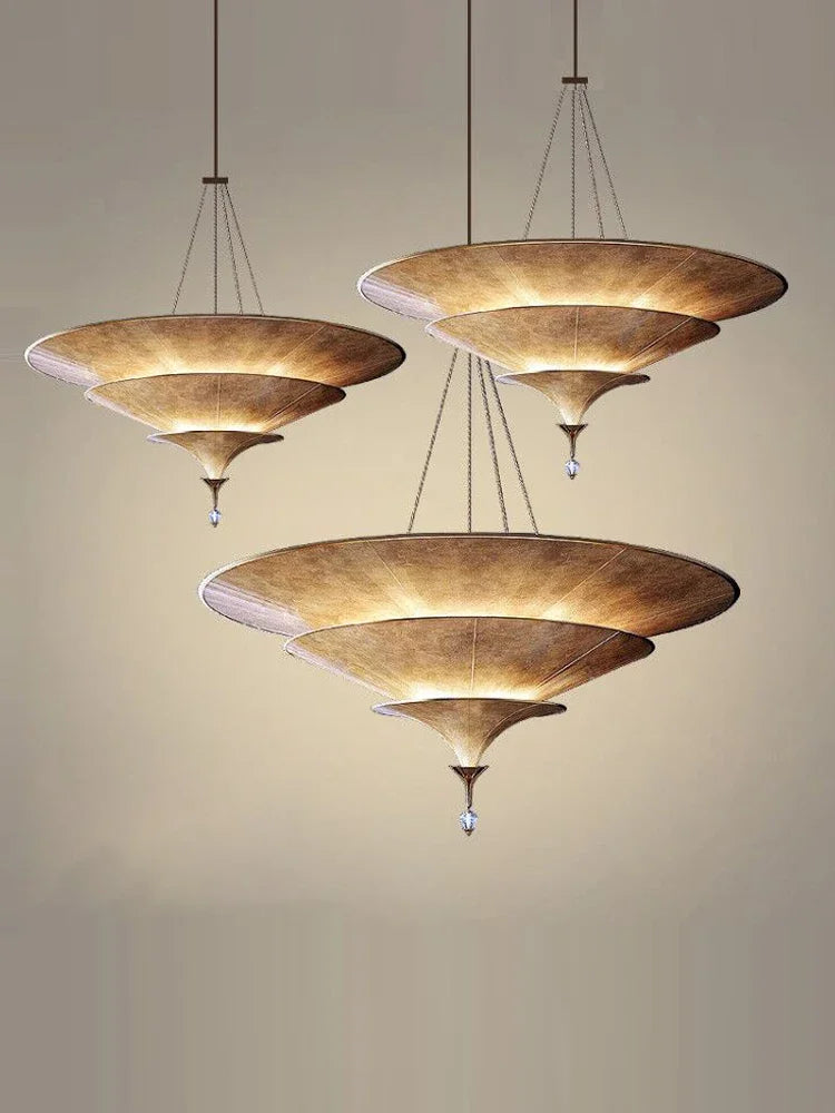 Pendelleuchte Wabi Sabi für elegante asiatische Wohnraumgestaltung - vue 6 sur 9