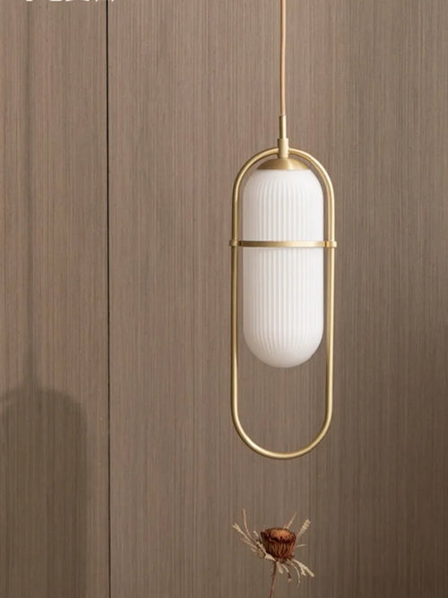 Moderne tragbare Glaslampe im nordischen Design – Minimalistische Dekoration - vue 3 sur 10