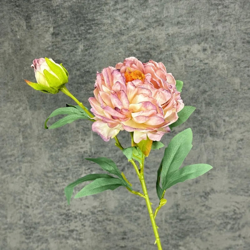 fleurs en soie pivoine rétro pour décoration mariage fête accessoires - vue 13 sur 15