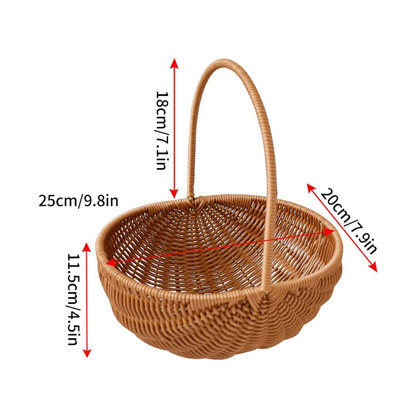 panier de rangement tissé à la main pour divers usages - vue 15 sur 17