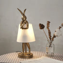 lampe de bureau lapin en résine design rétro pour décoration intérieure