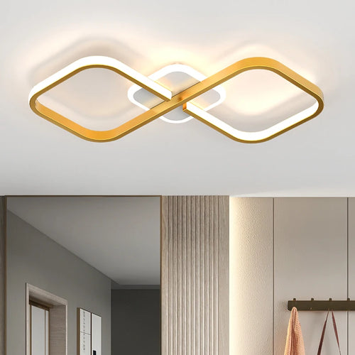 Minimalistische moderne LED-Deckenleuchte im nordischen Stil für kreative Atmosphäre - vue 2 sur 11