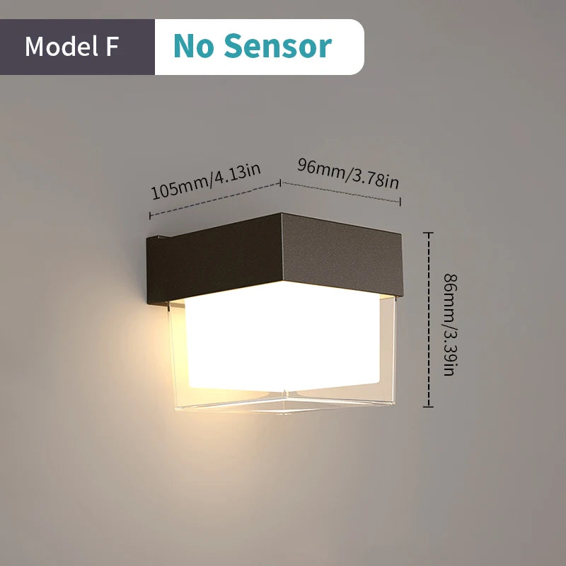 LED-Außenwandleuchte mit automatischem Bewegungssensor - vue 15 sur 20