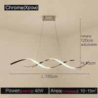 Living room chandelier Northern Europe chandelier creative restaurant ceiling lighted long chandelier living room lights