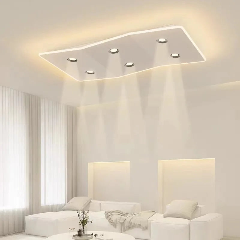 Plafonnier led moderne pour décor maison luminaire allée balcon - vue 6 sur 12
