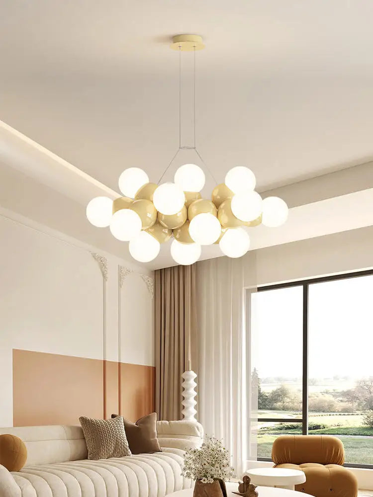 lustre moderne à led en fer pour décoration intérieure - vue 5 sur 12