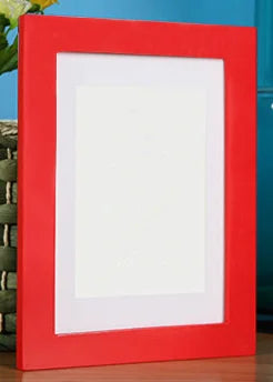 cadre photo en bois avec passe-partout pour montage mural