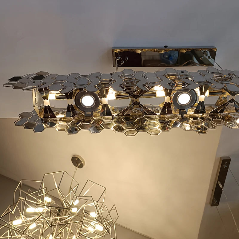 lustre minimaliste haut de gamme pour salle à manger moderne - vue 7 sur 6