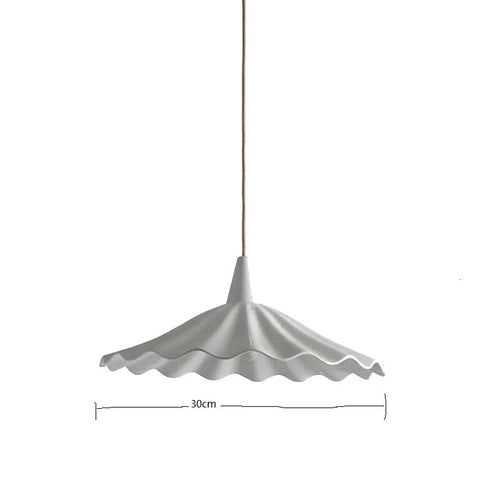 Design-Pendelleuchte LED Schmetterling Keramik und Holz - vue 29 sur 30