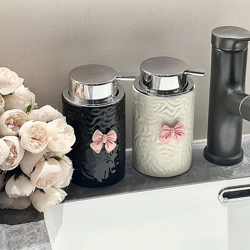 distributeur de savon en céramique européenne pour salle de bain - vue 4 sur 8