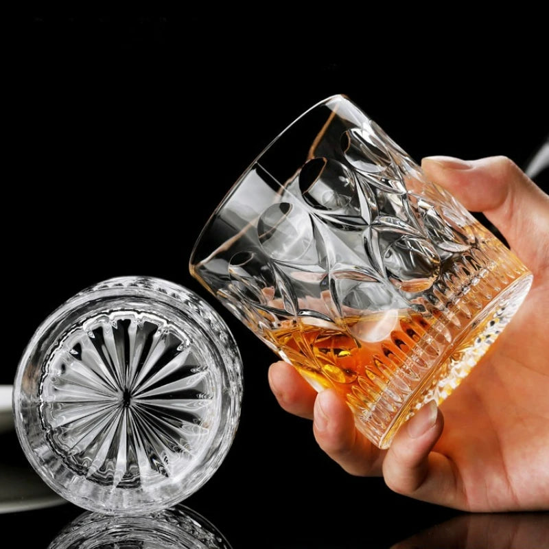 Verres cristal relief whisky vin biere pour table - vue 6 sur 7