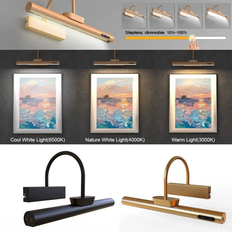 applique murale led usb design moderne décoratif lumineux - vue 4 sur 6