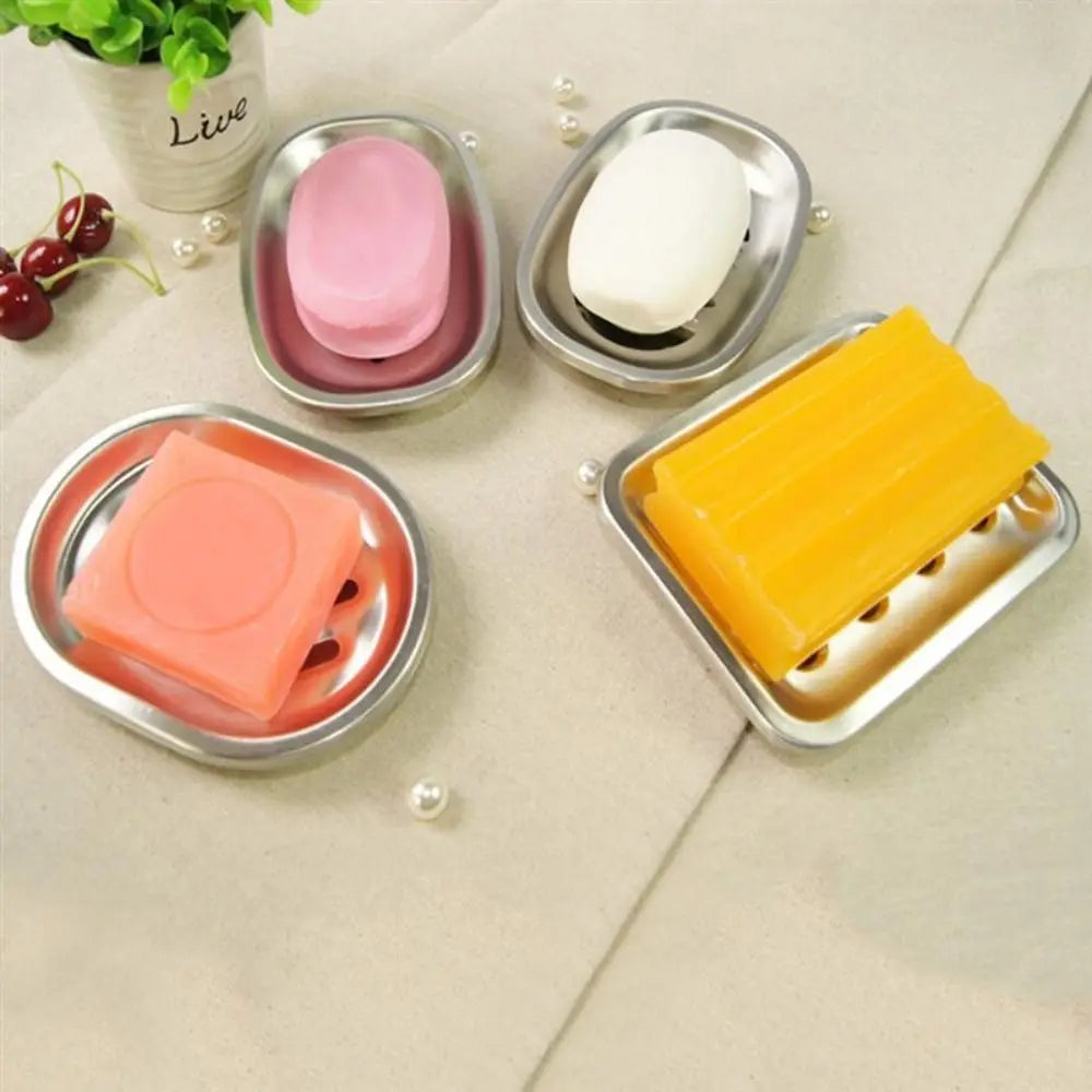 porte-savon double couche en acier inoxydable pour rangement durable - vue 3 sur 10