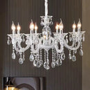 lustre moderne en verre cristal pour espace de luxe