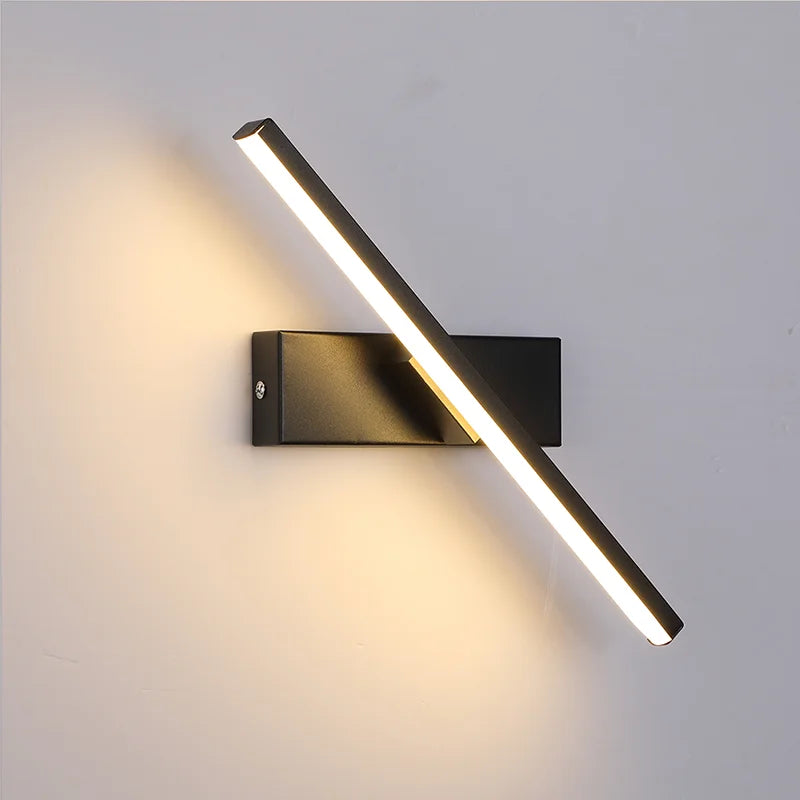 Moderne minimalistische LED-Wandleuchte mit drehbarem Design - vue 5 sur 7