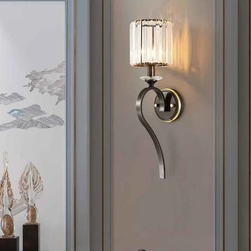 applique murale de luxe en cristal led pour décoration intérieure - vue 2 sur 6