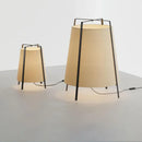 lampadaire japonais en tissu rétro pour décoration intérieure