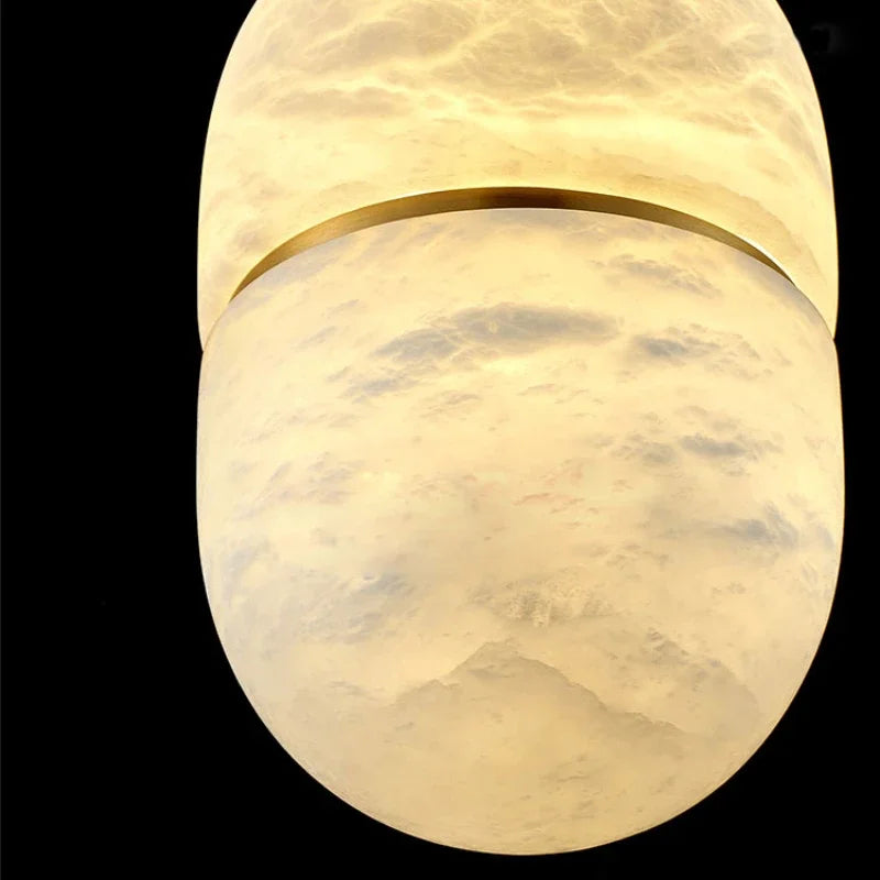 lustre moderne en marbre pour décoration d'intérieur suspendue - vue 7 sur 7