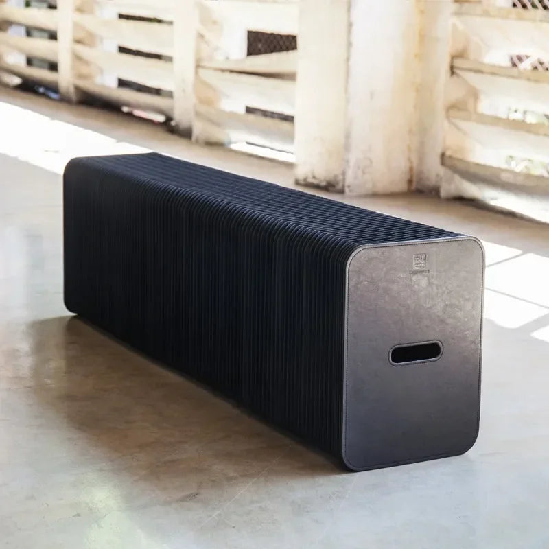 Creative and Environmentally Friendly Folding Retractable Low Stool, Fashionable Bench, Home and Restaurant, Paper Folding Chair - vue 15 sur 22