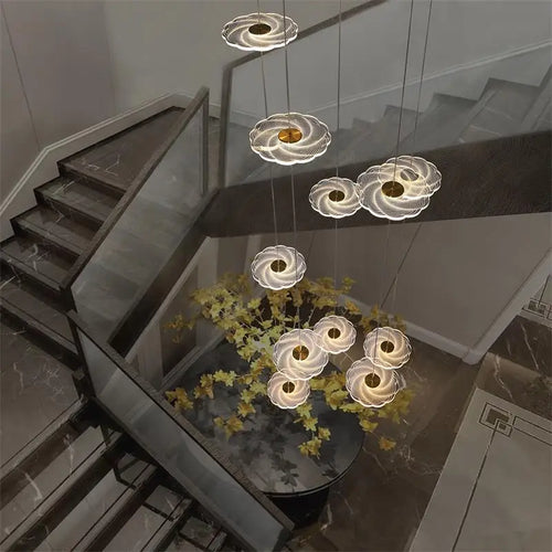 lustre moderne à led pour éclairage intérieur élégant