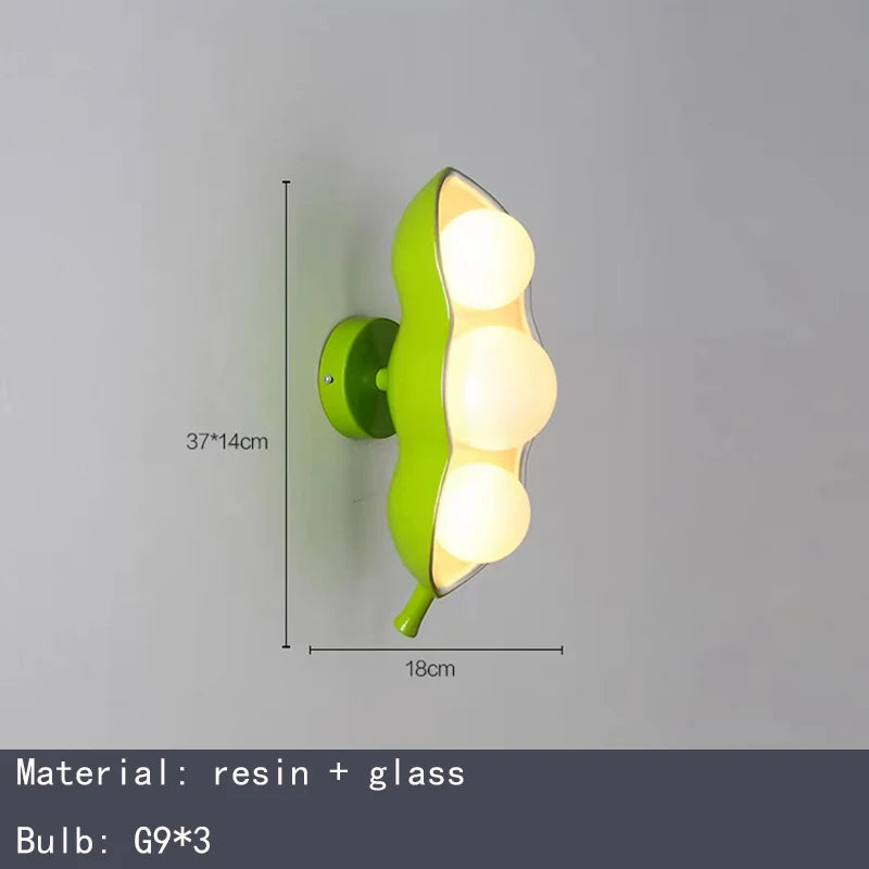 Kronleuchter aus Glas mit kreativen Punkten und LED-Resinbeleuchtung